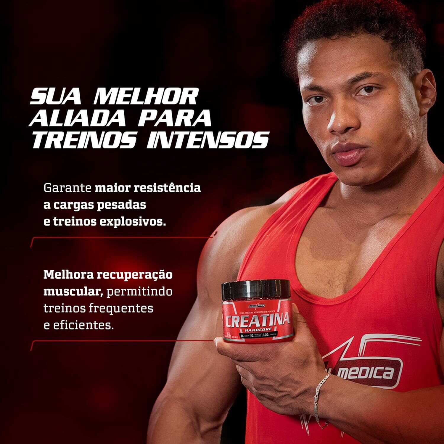 Integralmedica - Creatina em Cápsulas Hardcore - 100% Pura e Monohidratada - 60 Cápsulas - Imagem 5
