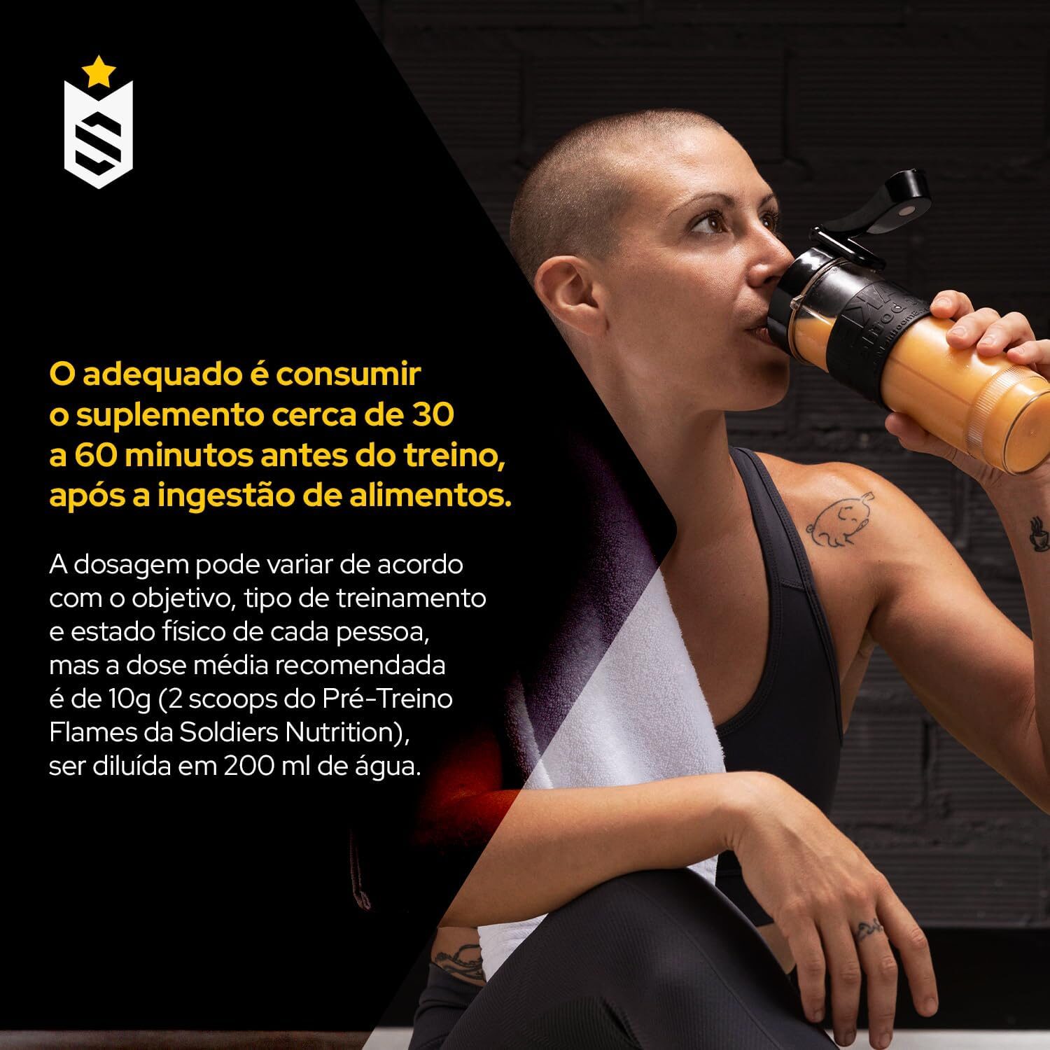 Pré-Treino Flames Frutas Vermelha 200g - Soldiers Nutrition - Imagem 4