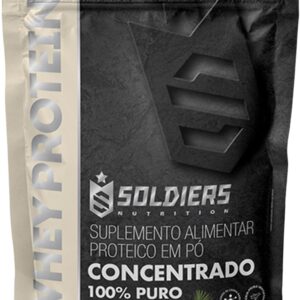 Whey Protein Concentrado 1kg - Beijinho - 100% Importado - Soldiers Nutrition