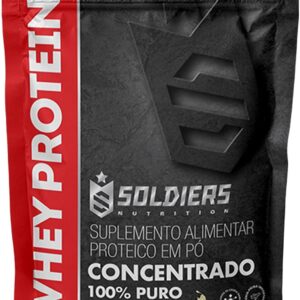 Whey Protein Concentrado 1Kg - Natural - 100% Puro Importado - Soldiers Nutrition