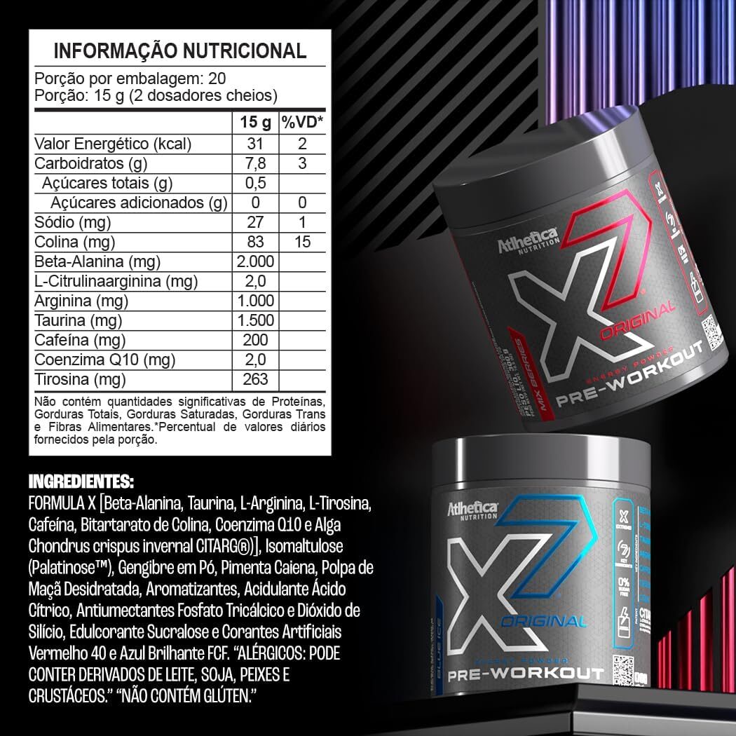 X7 Original Pre-Workout (300g), Mix Berries - Imagem 2