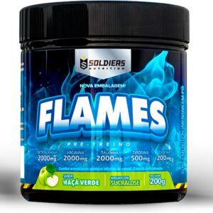 Pré-Treino Flames Maçã Verde 200g - Soldiers Nutrition