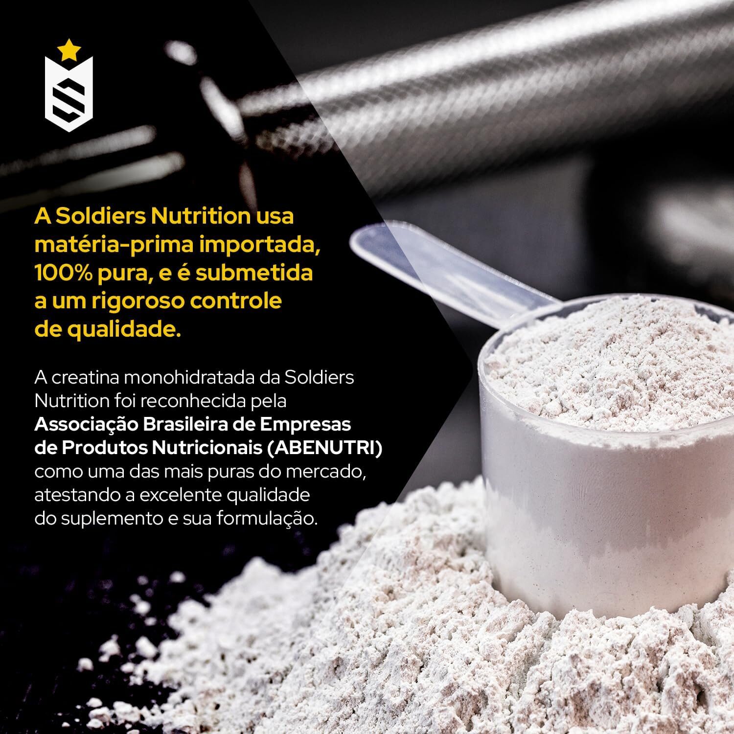 Creatina Monohidratada 600g - 100% Pura Importada - Soldiers Nutrition - Imagem 2