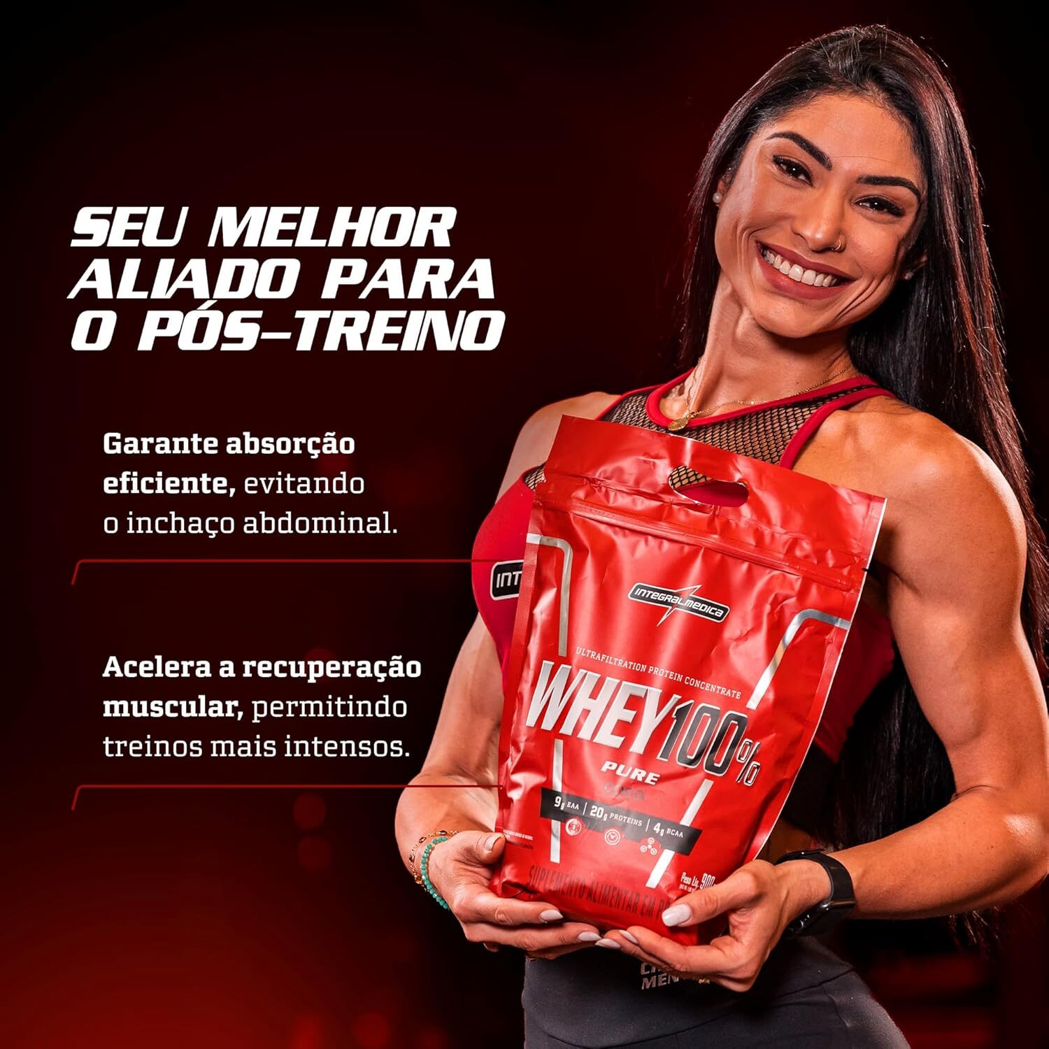 Whey 100% Pure Refil (900G), Integralmédica - Imagem 5