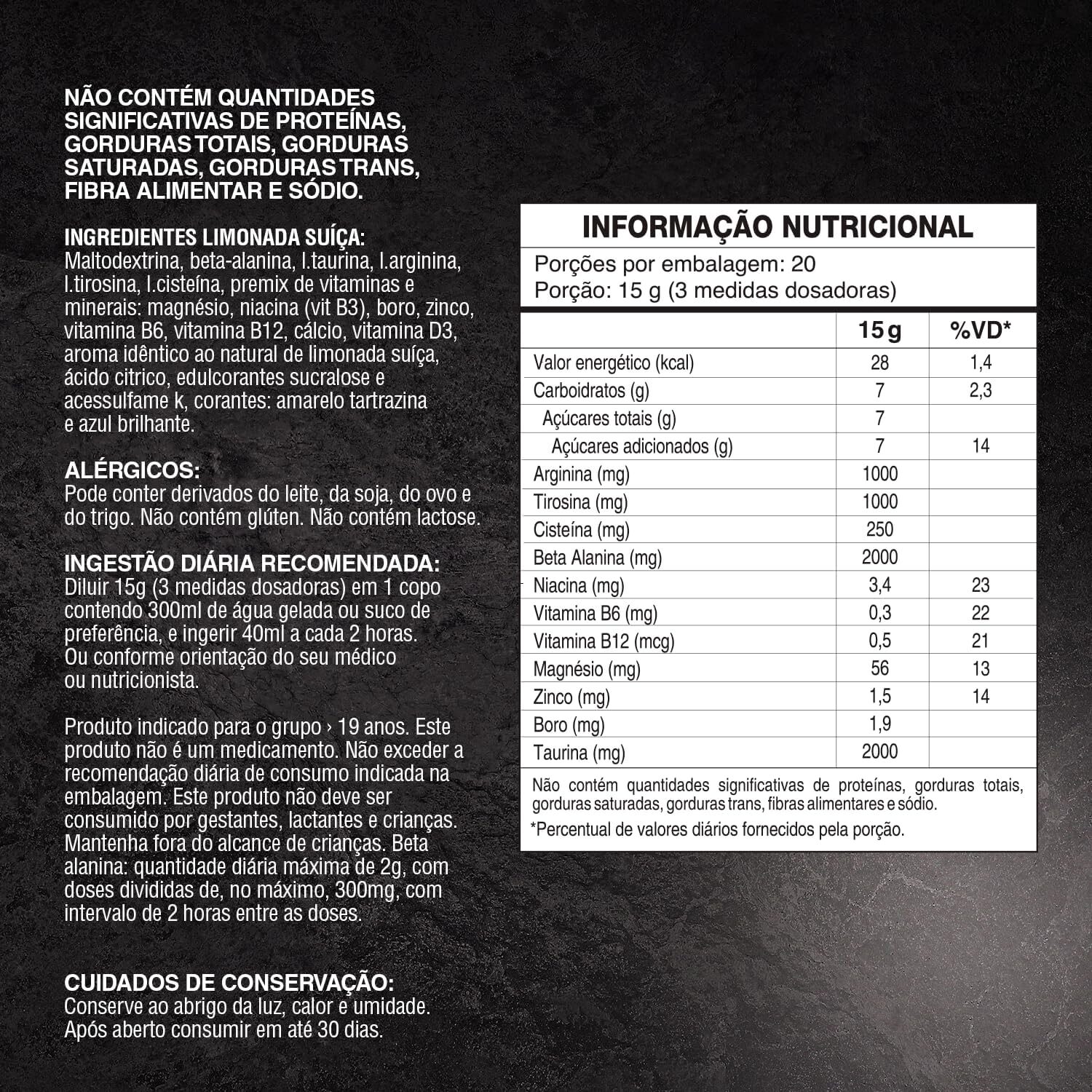 Pré-Treino Sixt Army Nigth 300g - Soldiers Nutrition (300g, Limonada Suiça) - Imagem 3