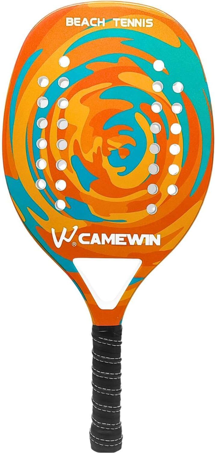 Kit 2 Raquetes de Beach Tennis Alta Performance em Fibra de Carbono com Capas Protetoras - Imagem 2