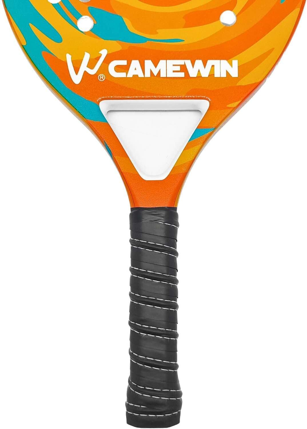 Kit 2 Raquetes de Beach Tennis Alta Performance em Fibra de Carbono com Capas Protetoras - Imagem 4