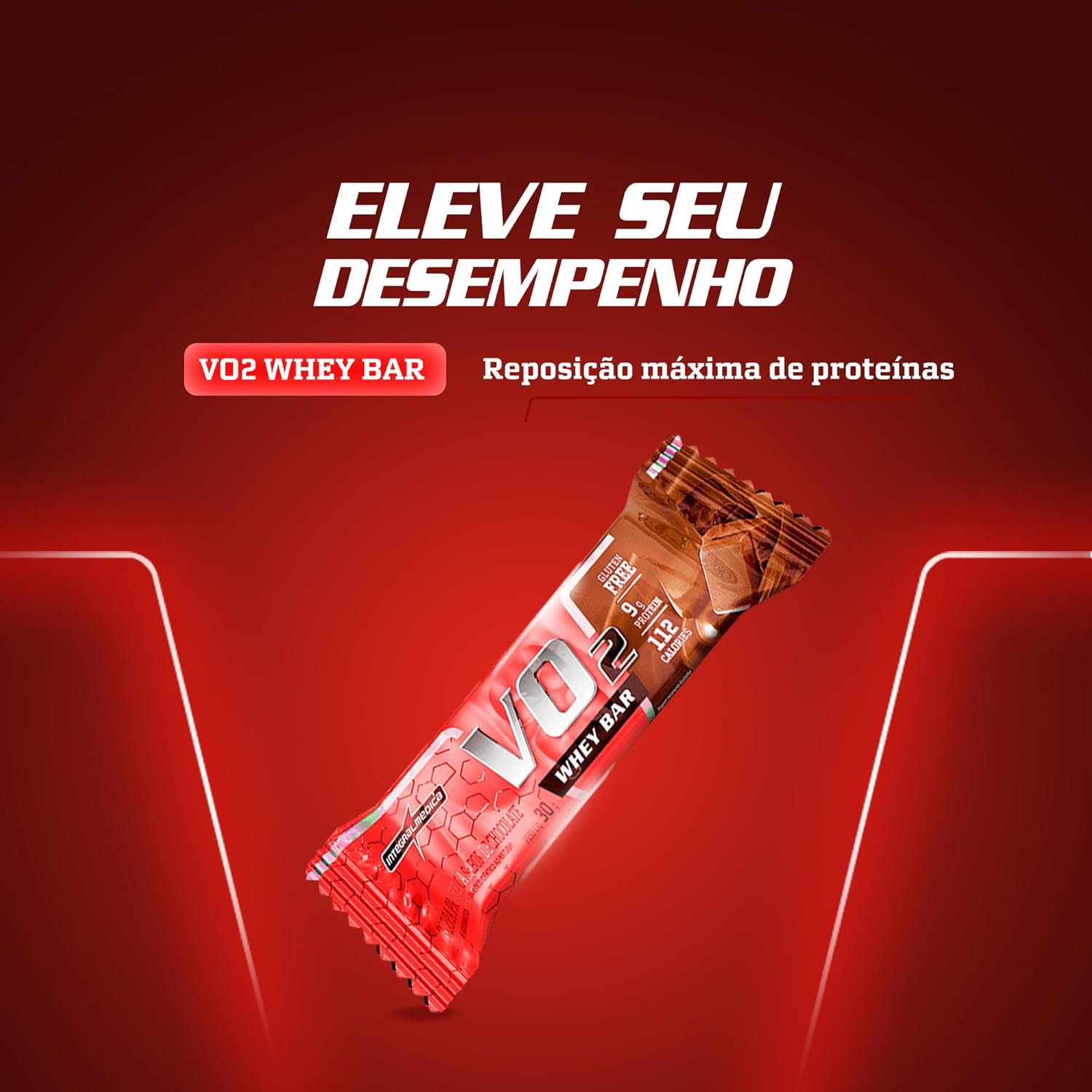Vo2 Protein Bar Chocolate - 12un - Imagem 2