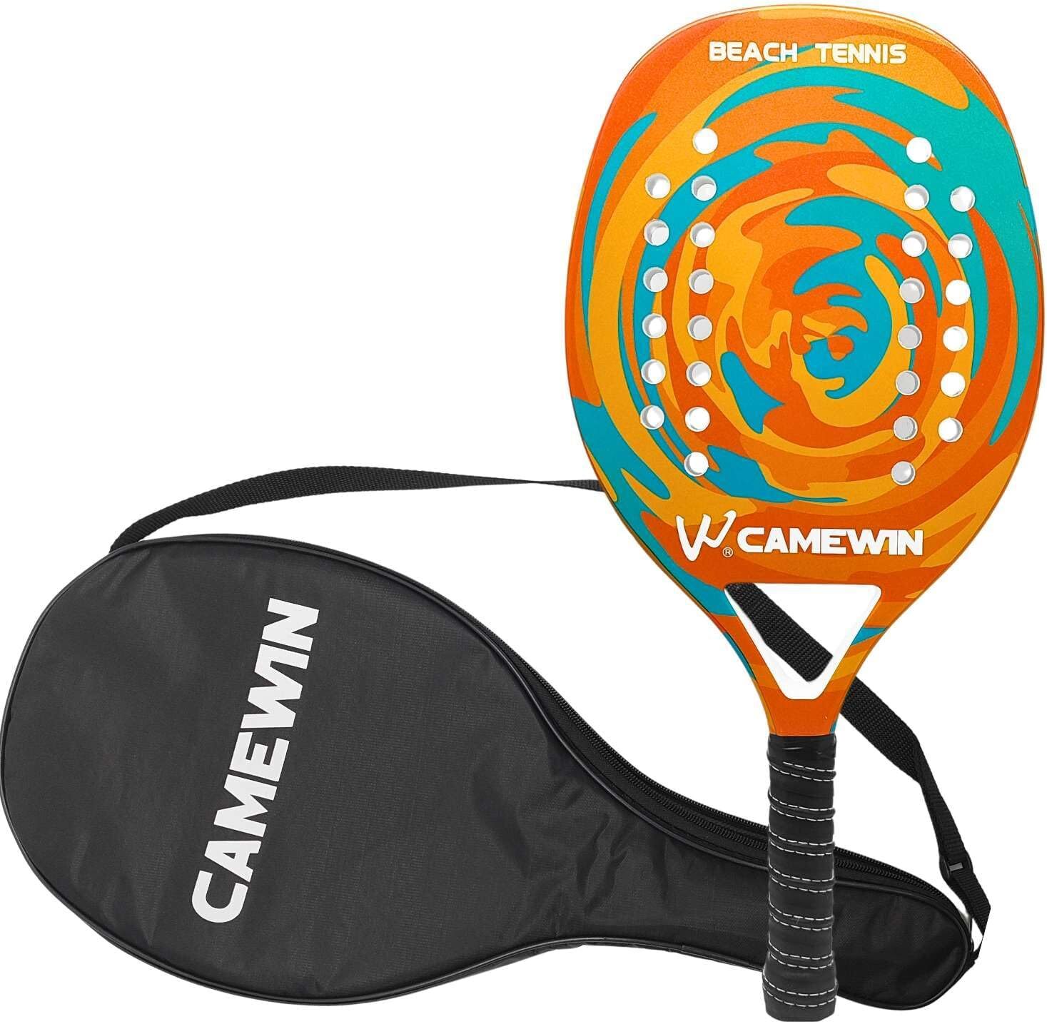 Kit 2 Raquetes de Beach Tennis Alta Performance em Fibra de Carbono com Capas Protetoras - Imagem 3