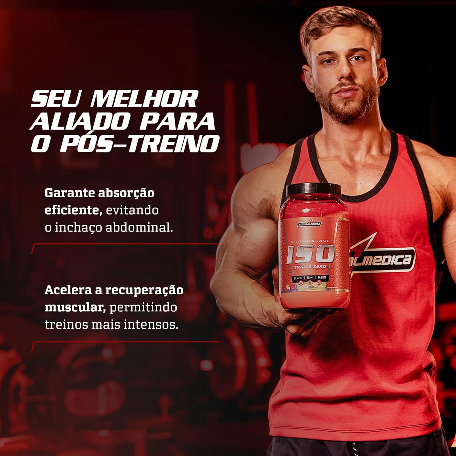 Whey Protein Isolado - Chocolate - 900g - Integralmédica - Imagem 5